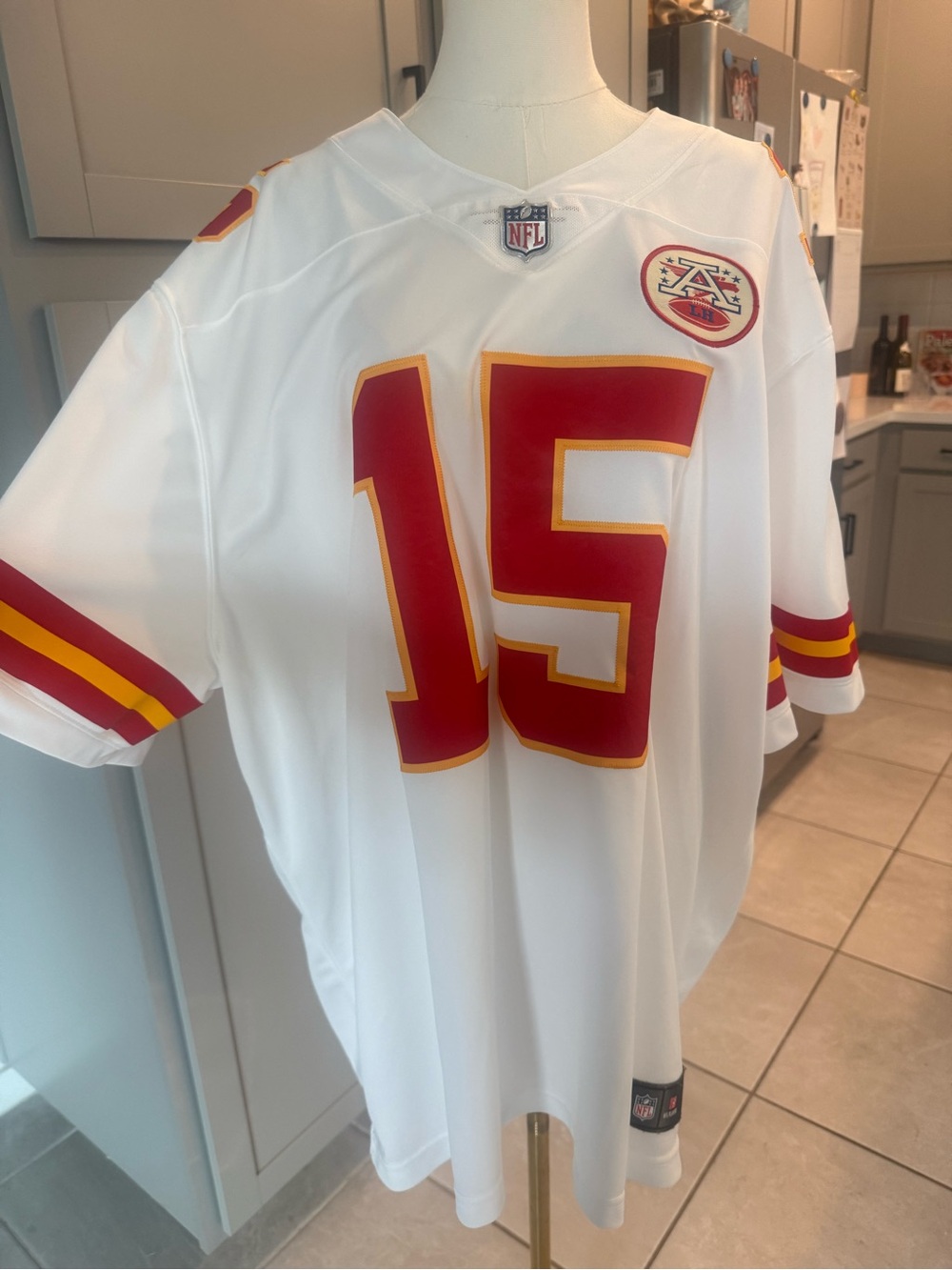Nike Patrick Mahomes #15 Kansas City Chiefs White NFL Jersey Mens 3XL